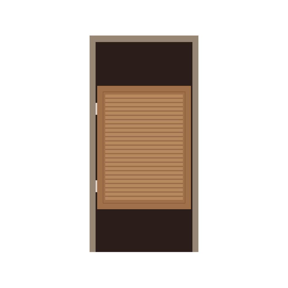 Wood Door toilet public . wallpaper. free space for text. vector