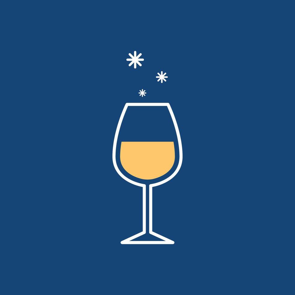 glass wine . symbol. logo design. vector
