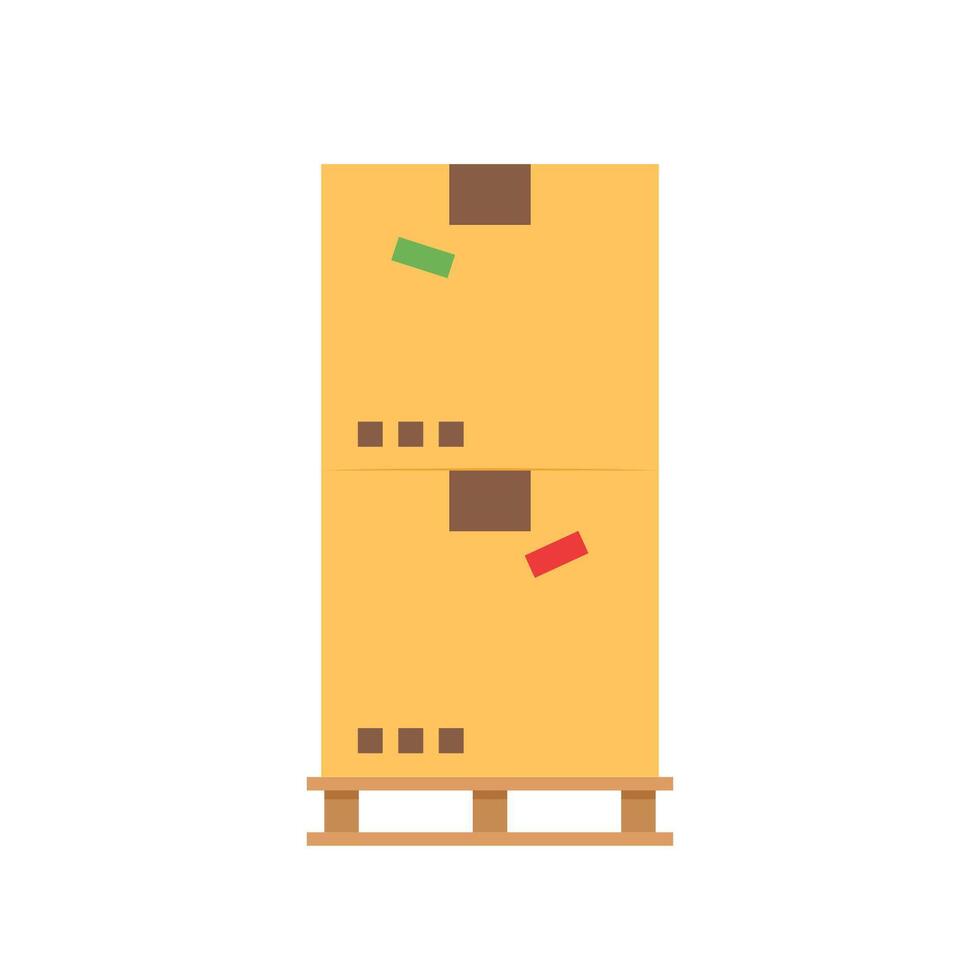 Parcel box. Box cartoon . free space for text. wallpaper. copy space. vector