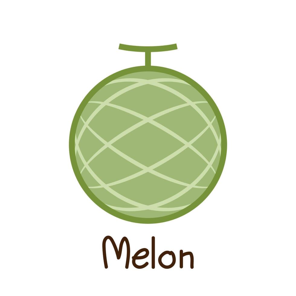 Melon logo . melon on white background. vector