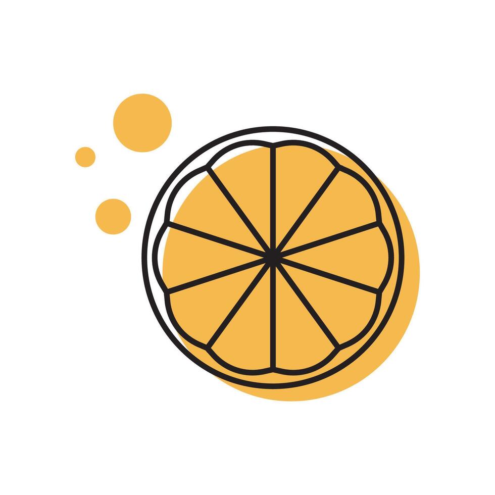 Orange logo design. Orange . Orange symbol . Orange on white background. vector