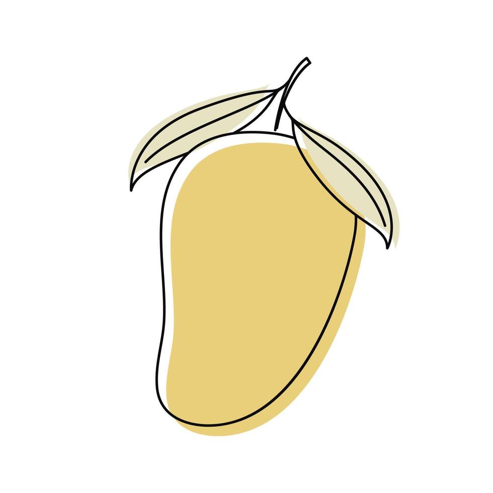 Mango . mango on white background. symbol. logo design. vector