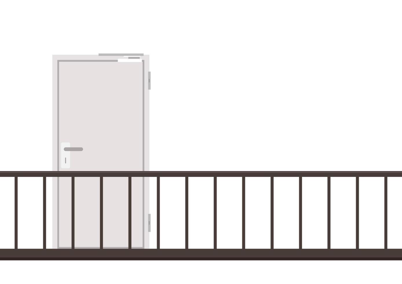 Door . Door way. background. fire door. stair. vector