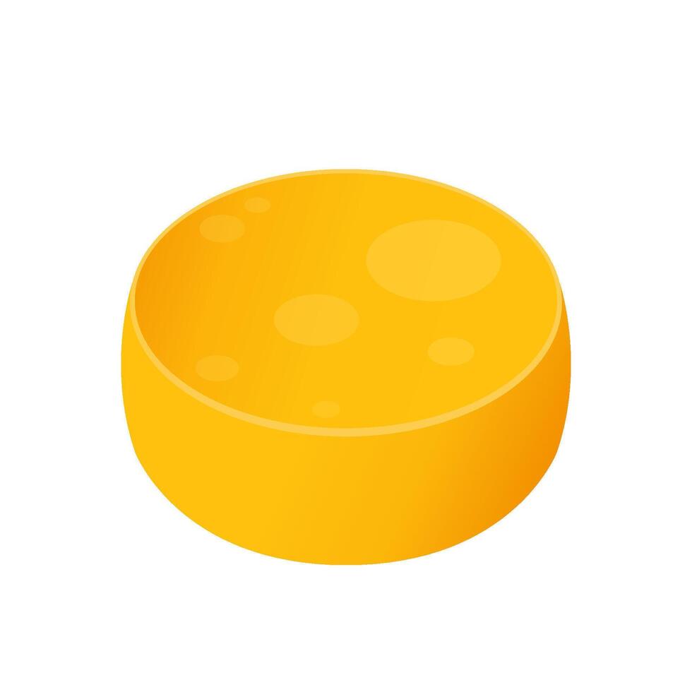 Cheese cartoon. Cheese isolated on white background. vector