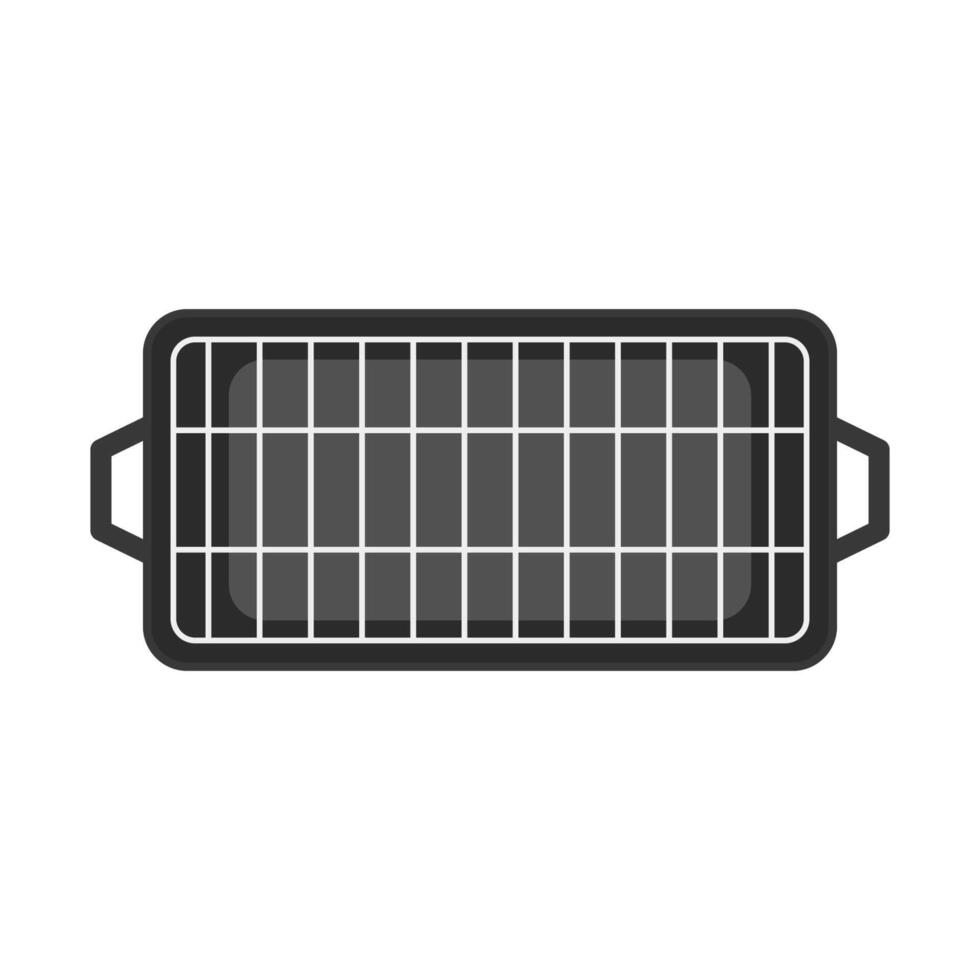Griddle . Griddle on white background. Korea Griddle pan . vector