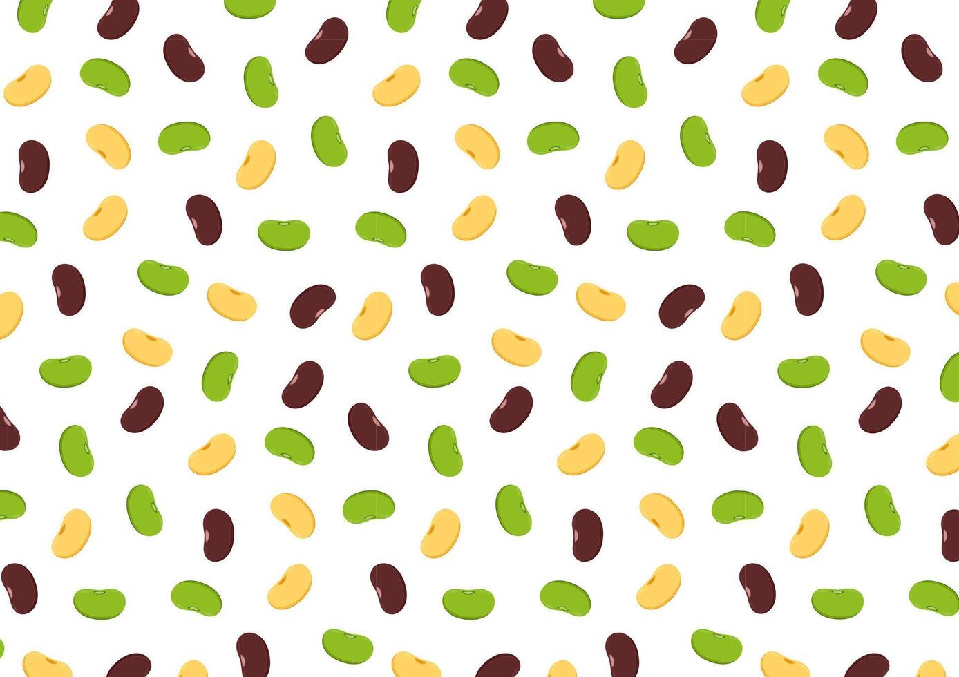 Bean pattern wallpaper. Mung bean, Kidney bean and Soy bean . vector