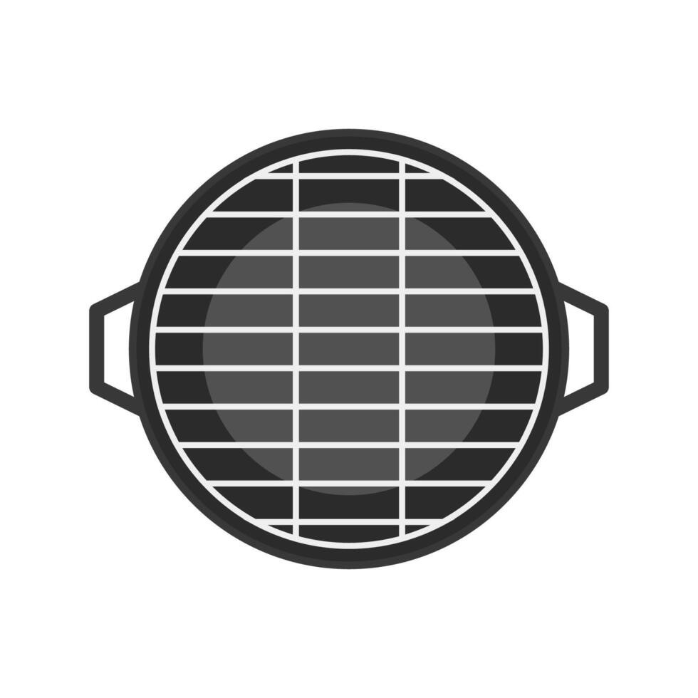 Griddle . Griddle on white background. Korea Griddle pan . vector