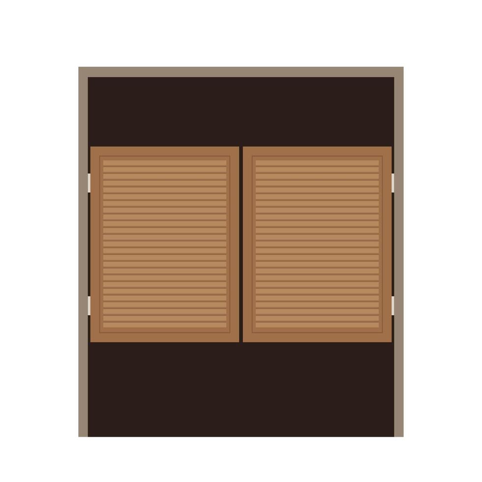 Wood Door toilet public . wallpaper. free space for text. vector