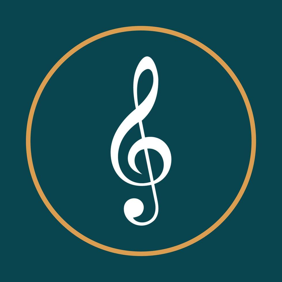 Clef key symbol dark abstract background beautiful illustration design vector