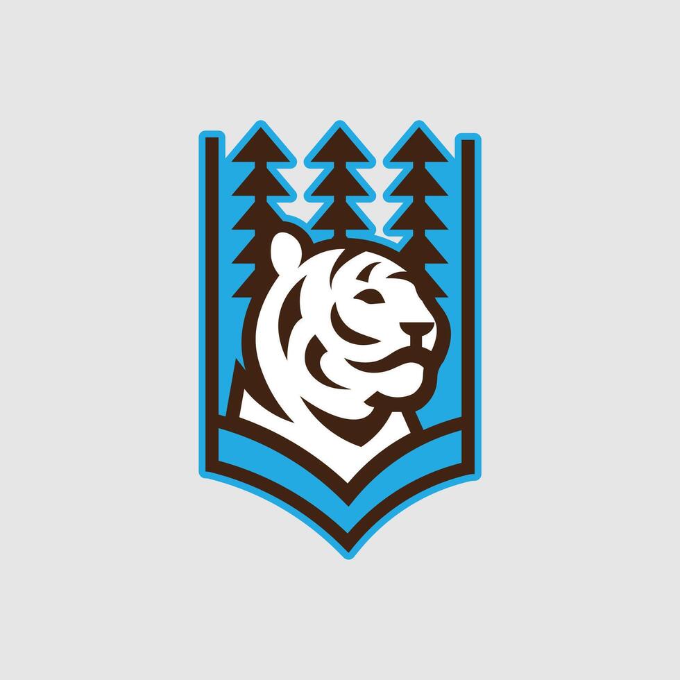Jungle Majesty Tiger vector