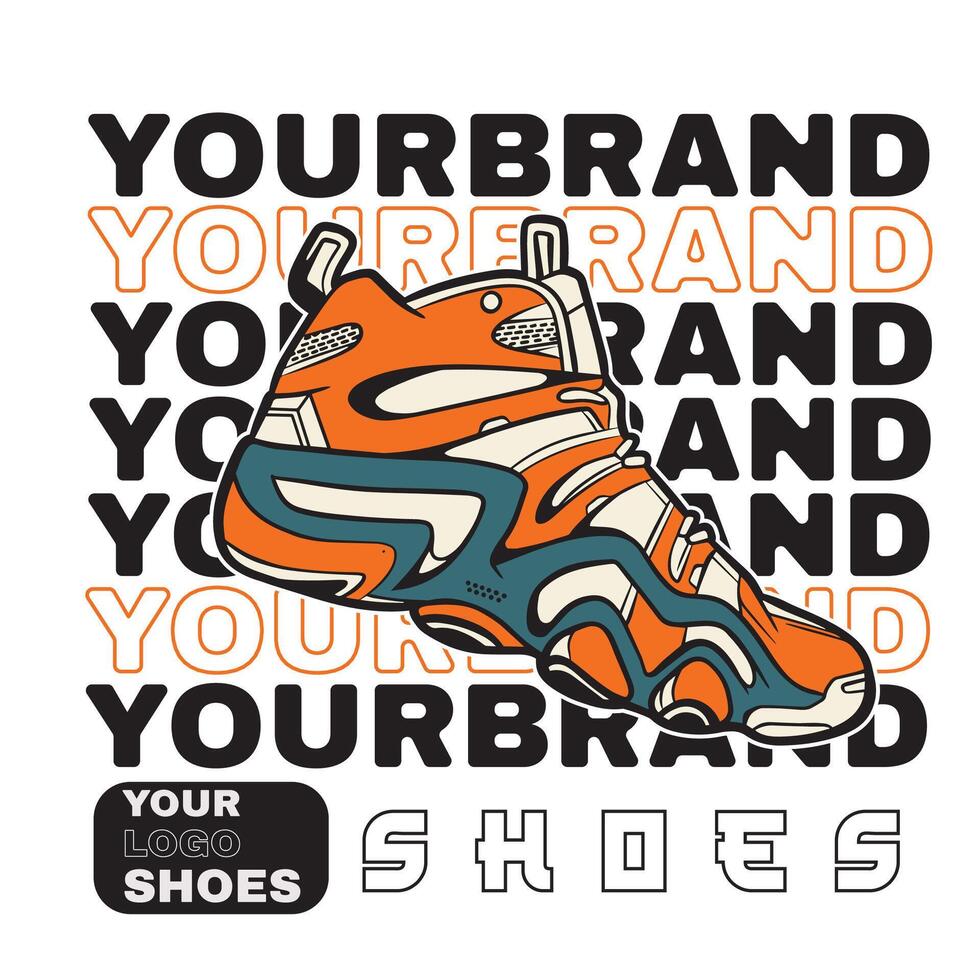 Sneaker shoes . Concept. Flat design. illustration. Sneakers in flat style. Sneakers side view. Fashion sneakers. vector