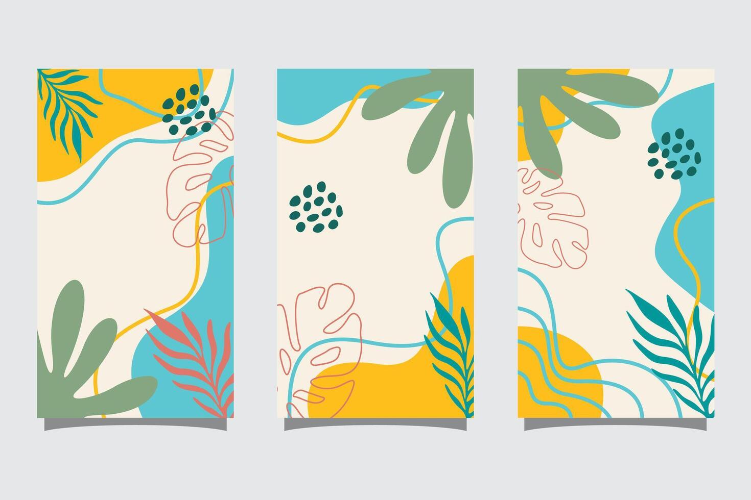 Summer abstract background with copy space for text for banner, greeting card, poster, advertising and social media stories design templates vector