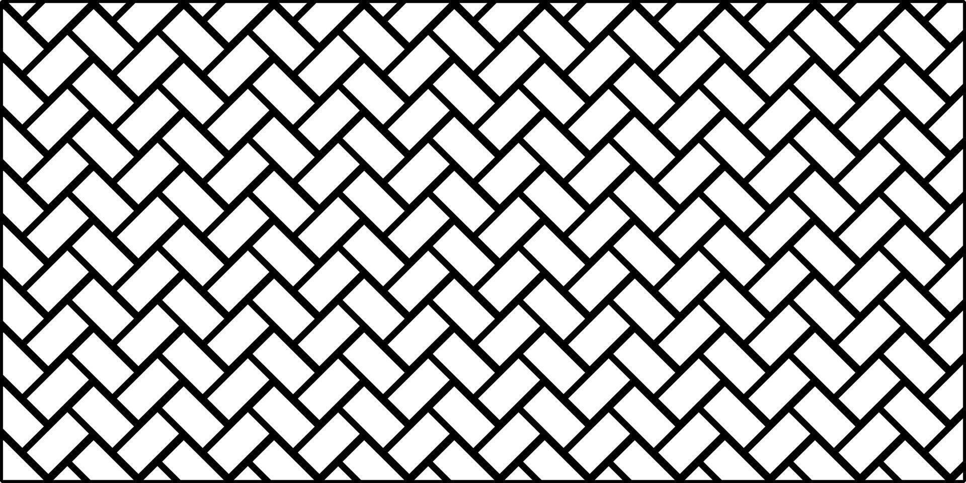 black and white woven bamboo, wall decorations and carpets vector
