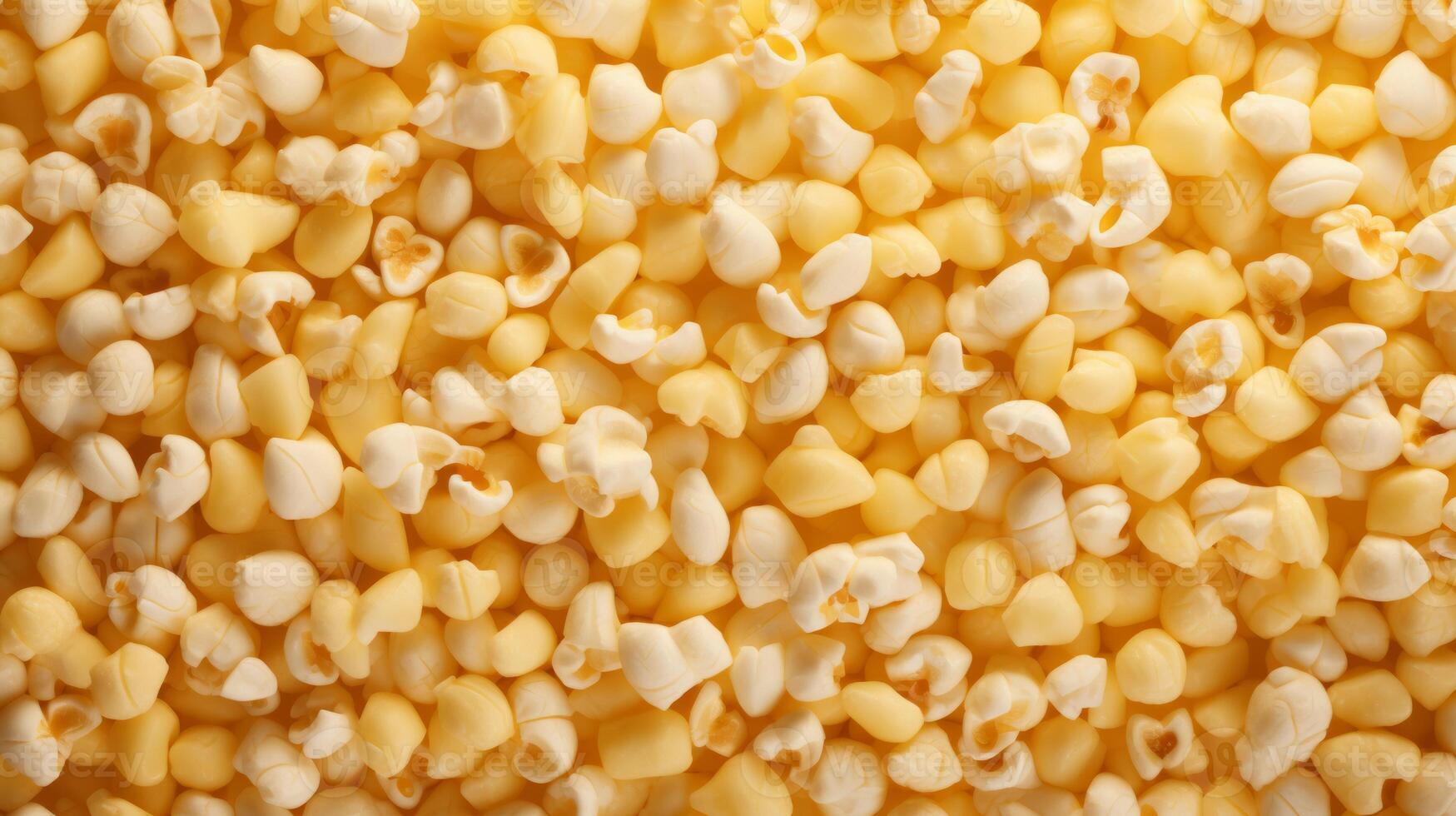 Popcorn texture background. Neural network photo