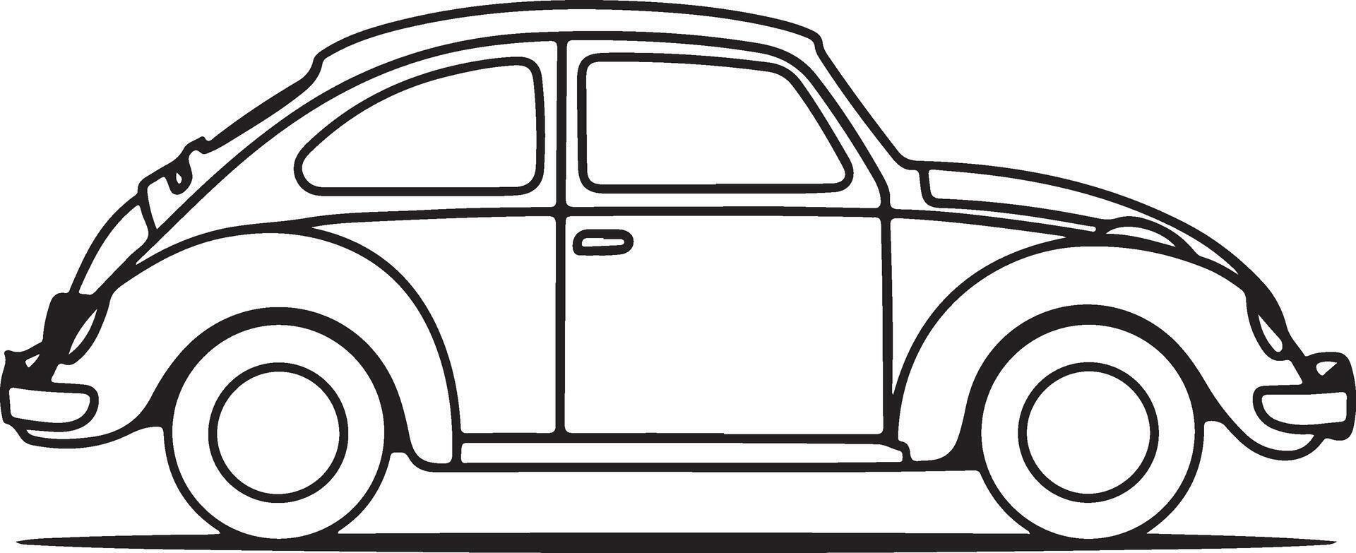 Car coloring page illustration colouring page for kids car coloring book vector