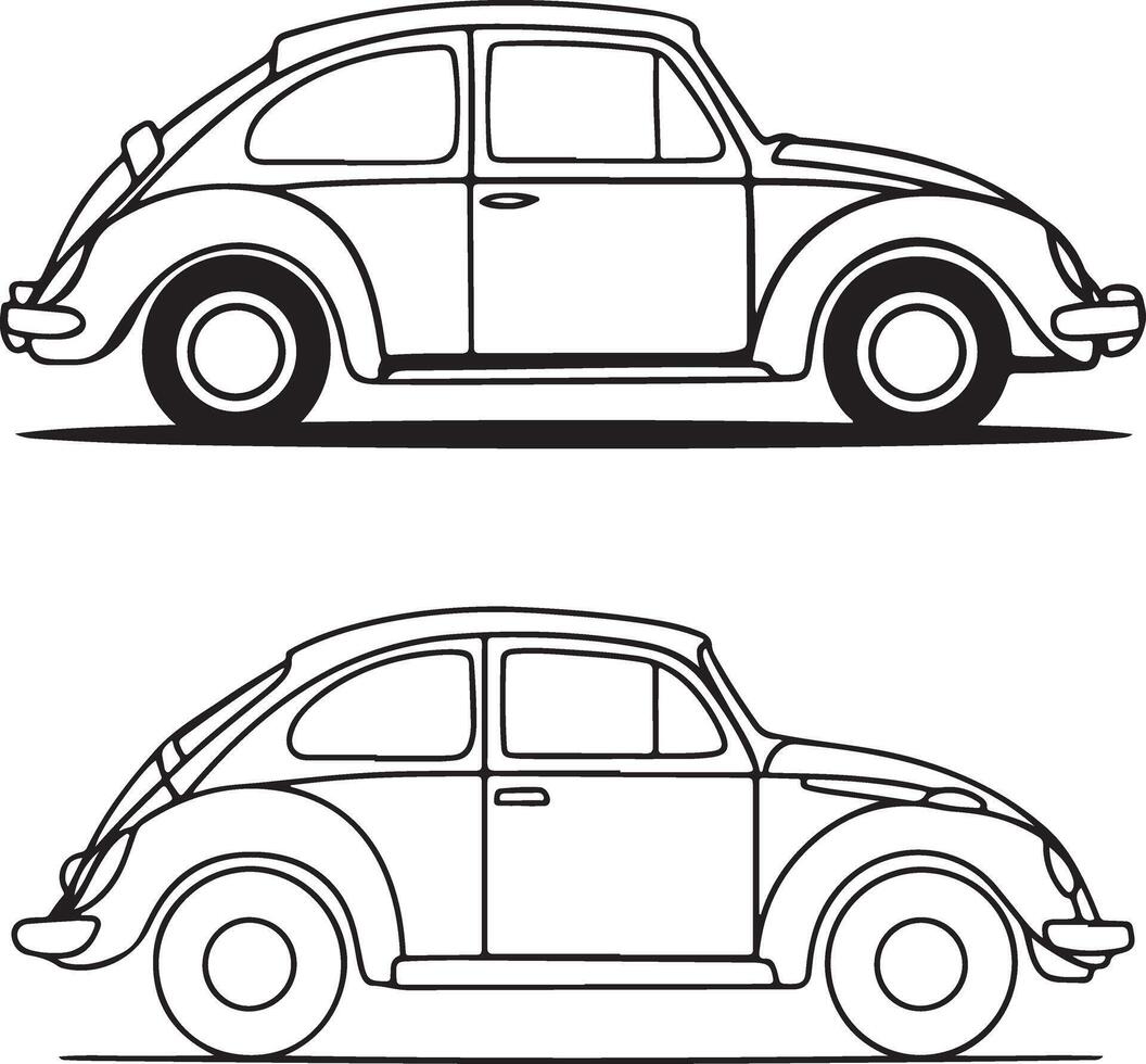 Car coloring page illustration colouring page for kids car coloring book vector
