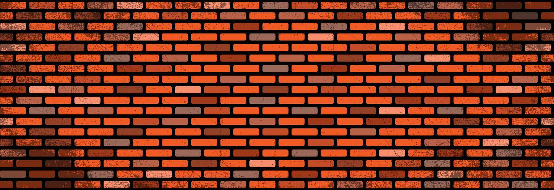 Seamless brick wall. vector