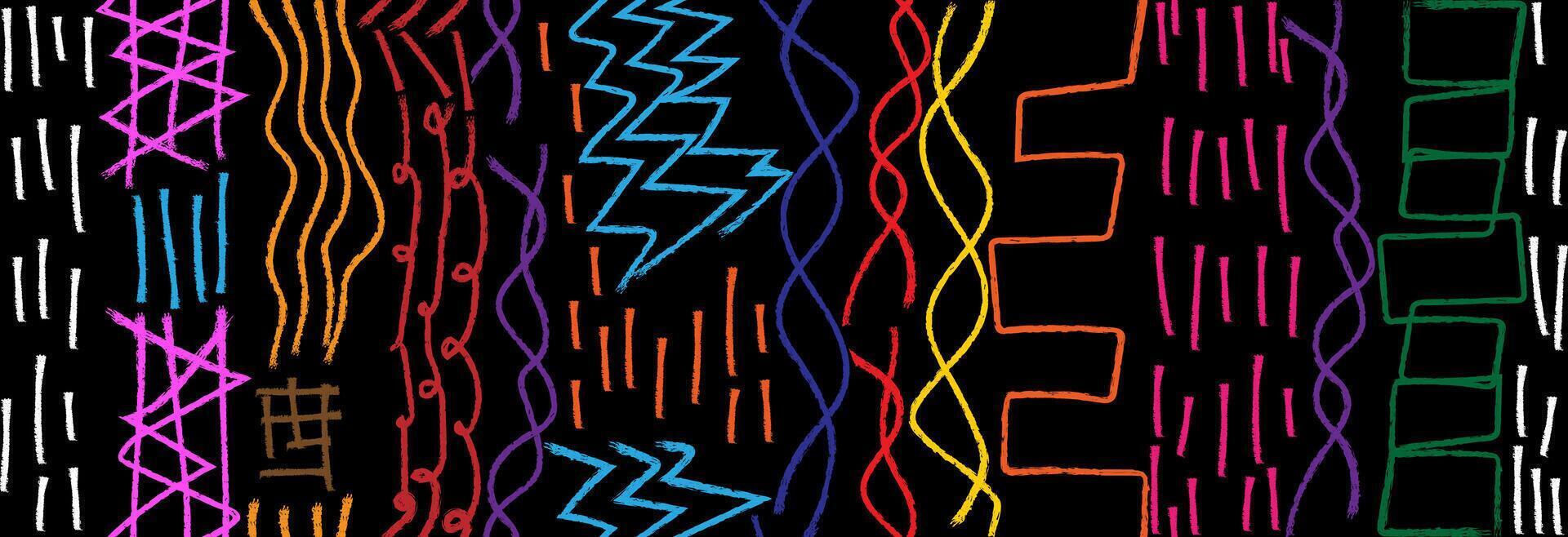 Children's seamless doodles. vector
