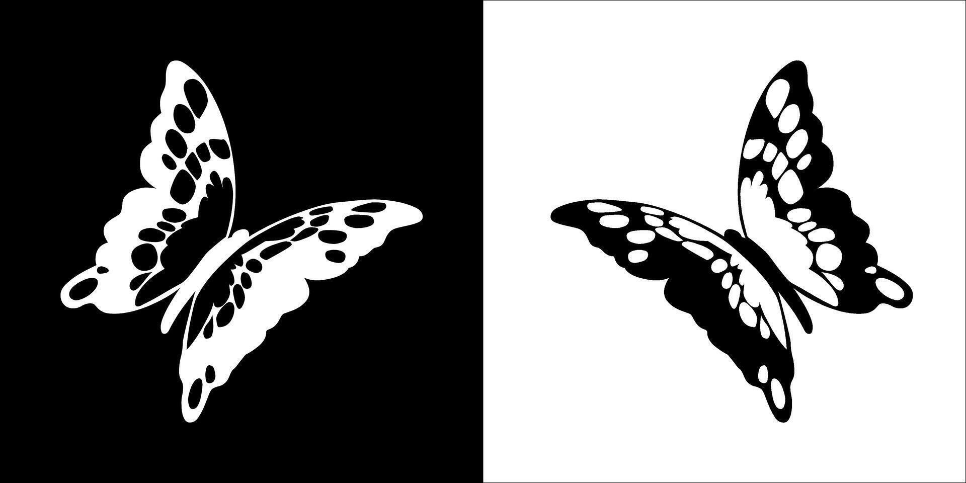 Illustration graphics of butterfly icon vector