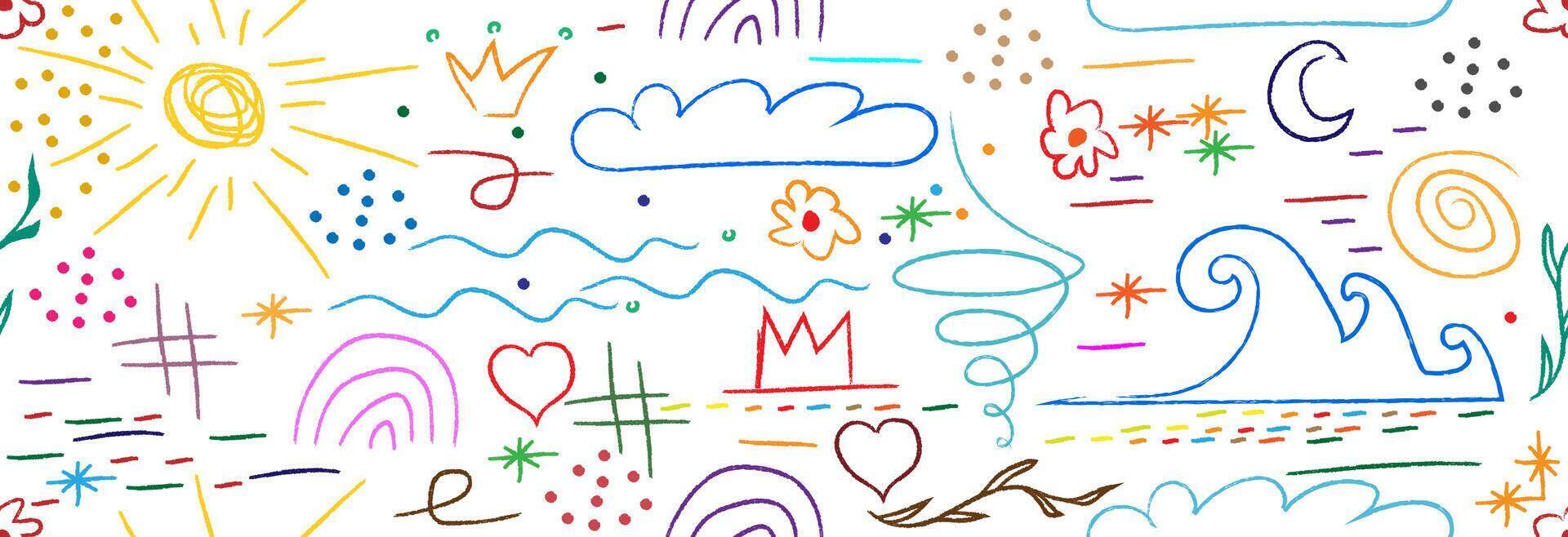 Children's seamless pattern. vector