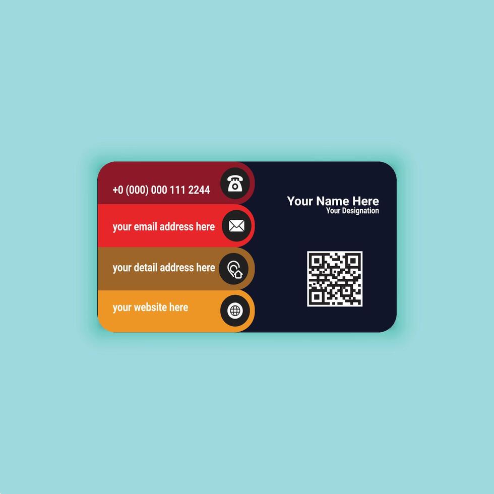 Unique Busniess Card Design vector