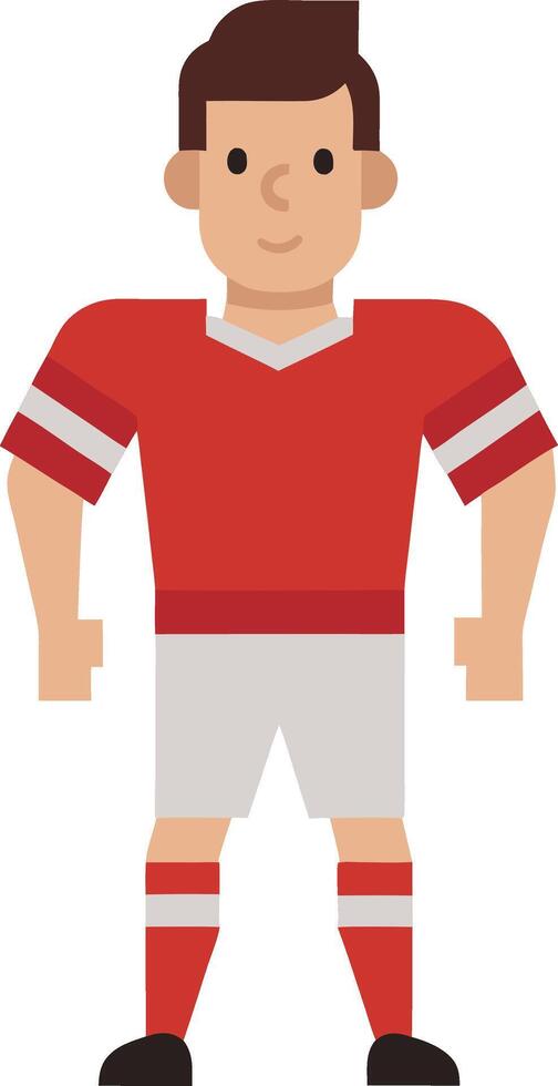 Team sport Football player isolated illustration vector