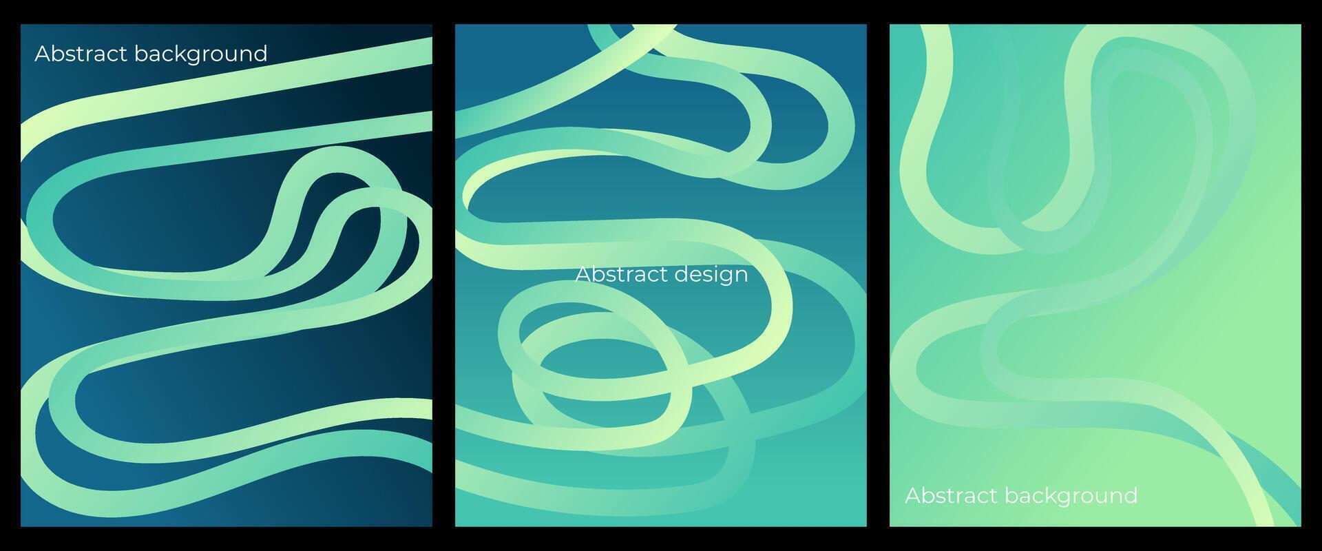 A set of abstract backgrounds, a gradient vector