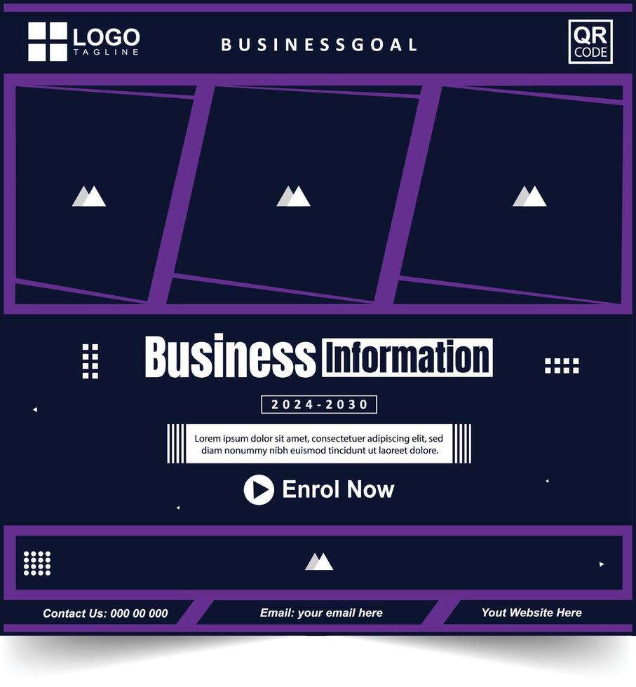Social Media Banner Design vector