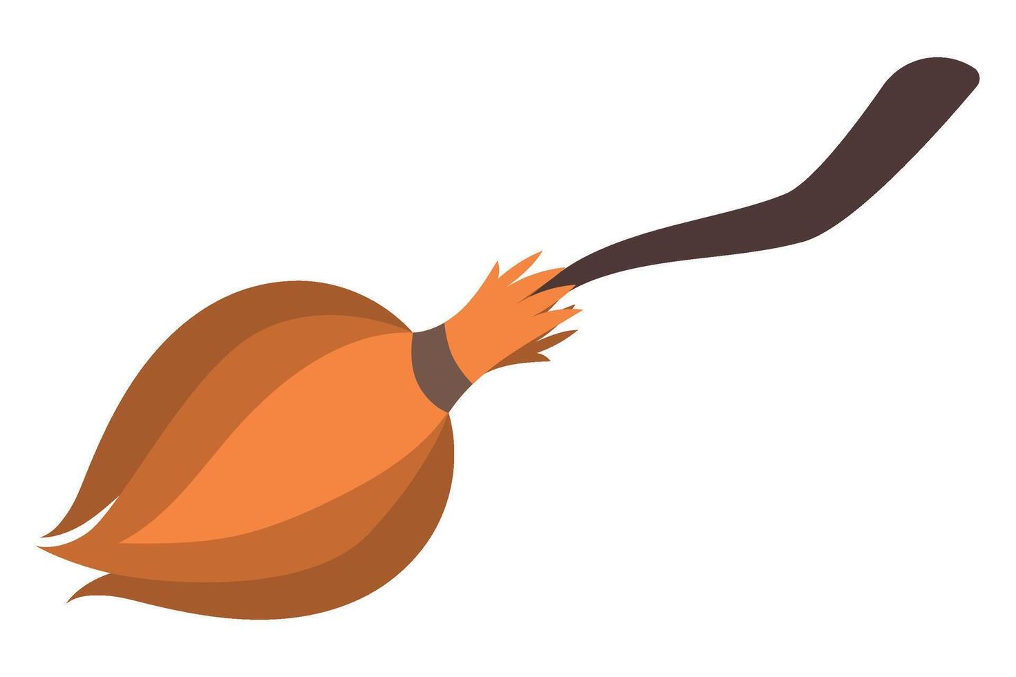 Witch broom. Isolated illustration for halloween design vector