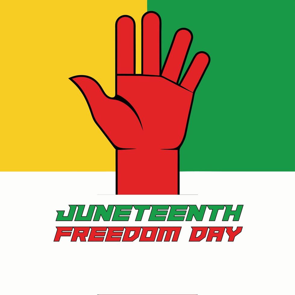 Juneteenth Independence Day vector