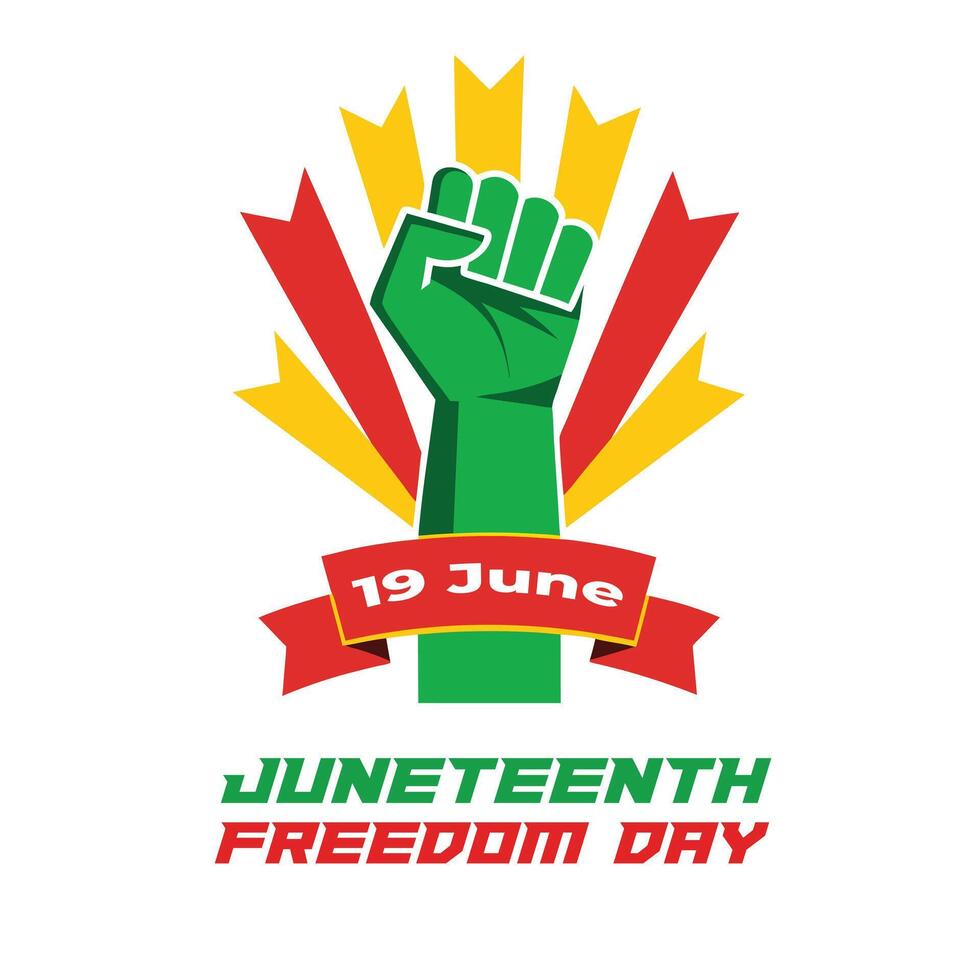 Juneteenth Independence Day vector