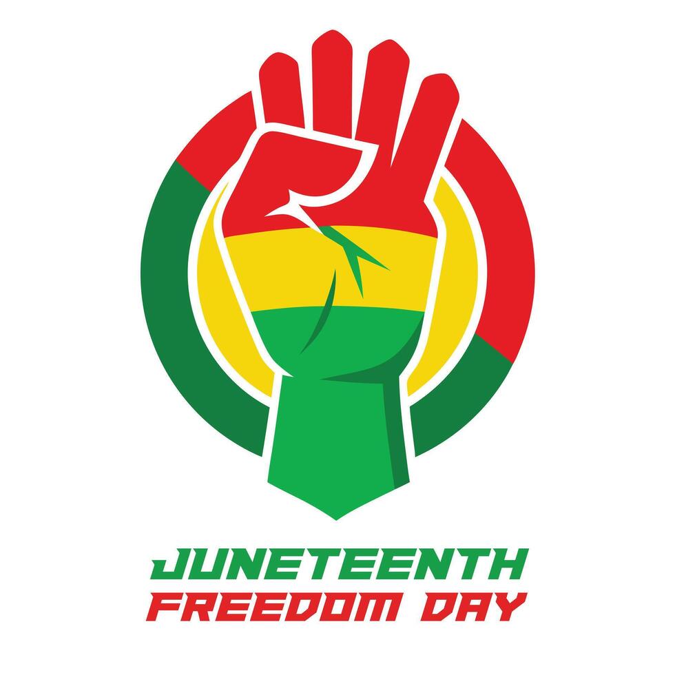 Juneteenth Independence Day vector