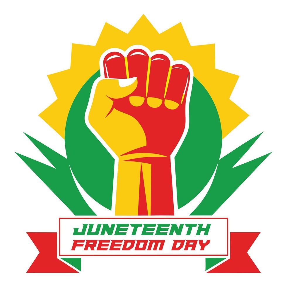 Juneteenth Independence Day vector