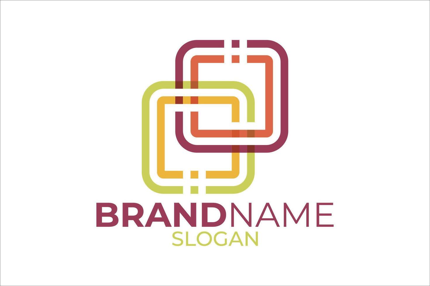 Logo design. Colorful brand logo. vector