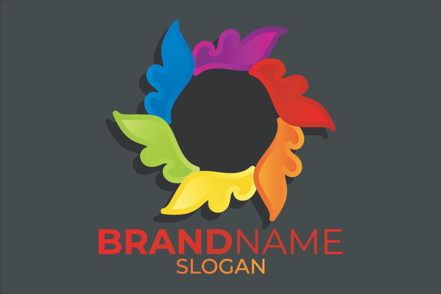 Flower logo design. Brand logo design. vector