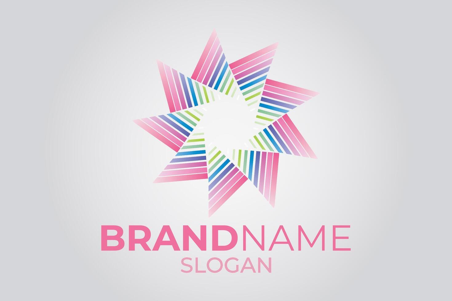 Logo design. Colorful brand logo. vector