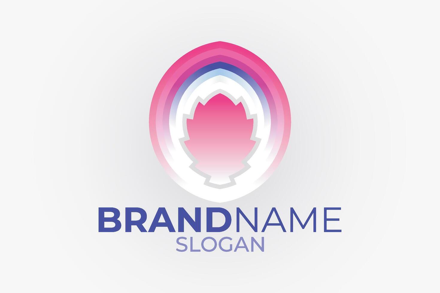 Logo design. Colorful brand logo. vector