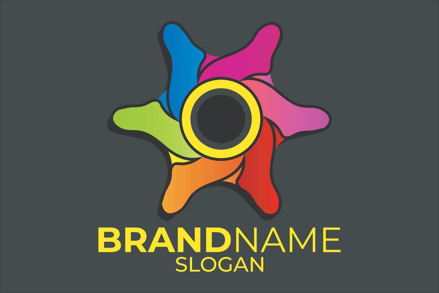 Flower logo design. Brand logo design. vector