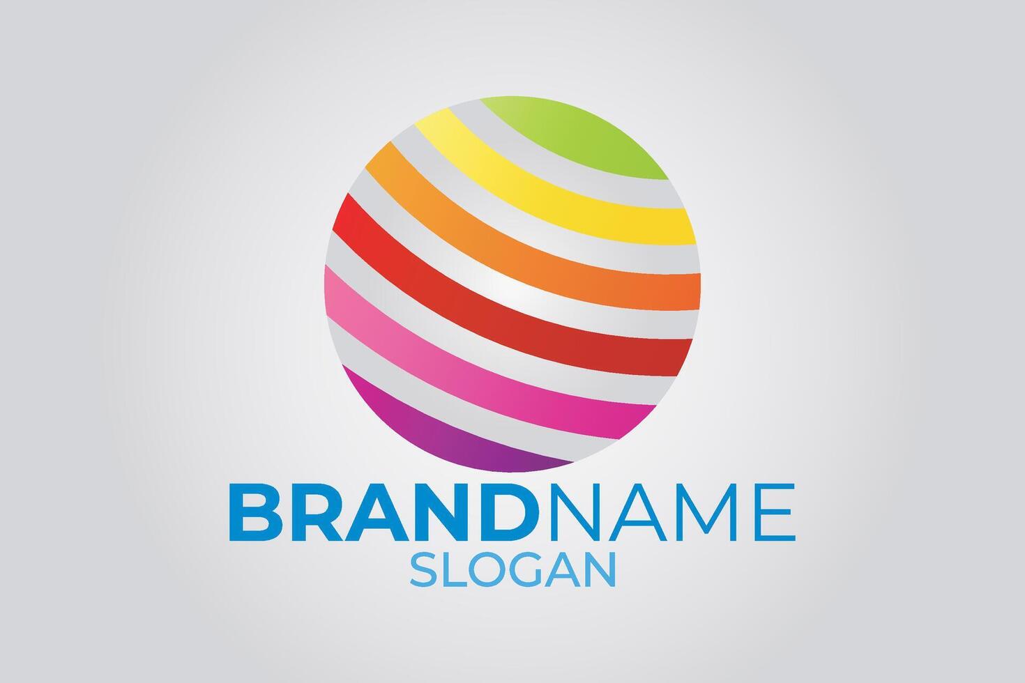 Circular or round logo design. vector