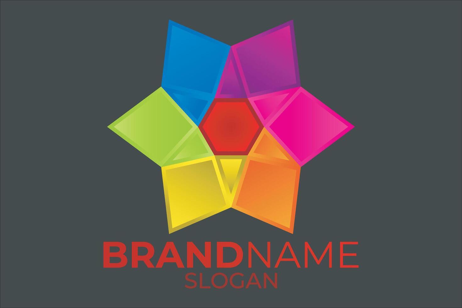 Flower logo design. Brand logo design. vector