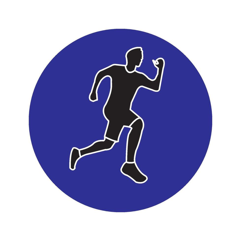 running sport icon vector