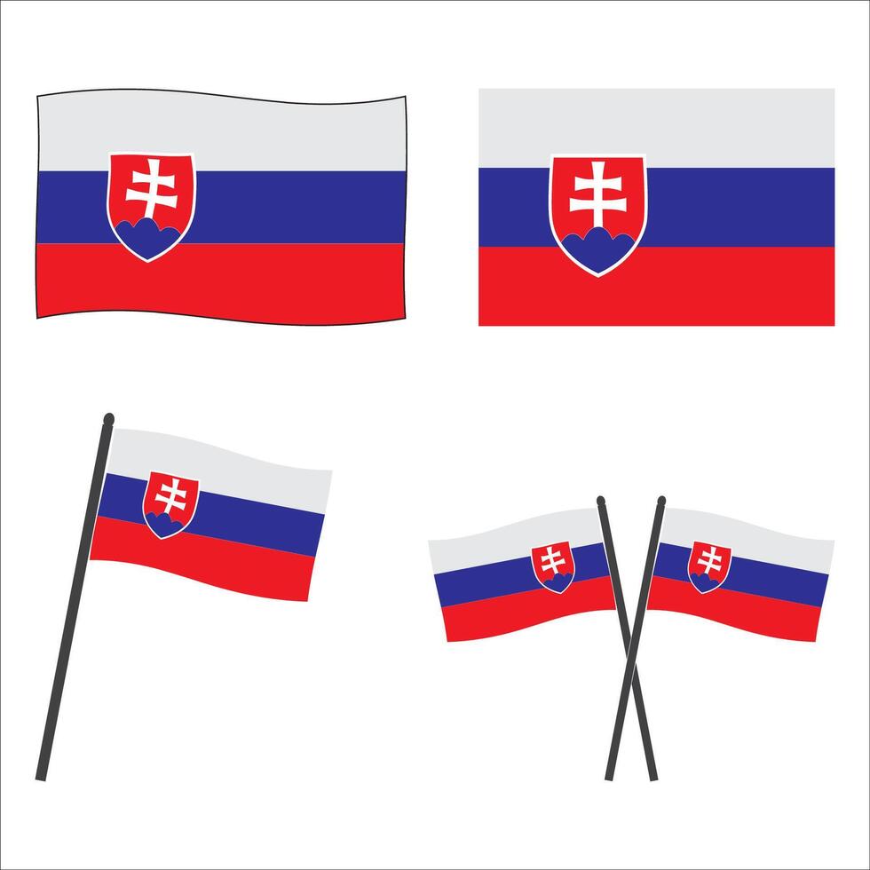 Slovakia state flag vector