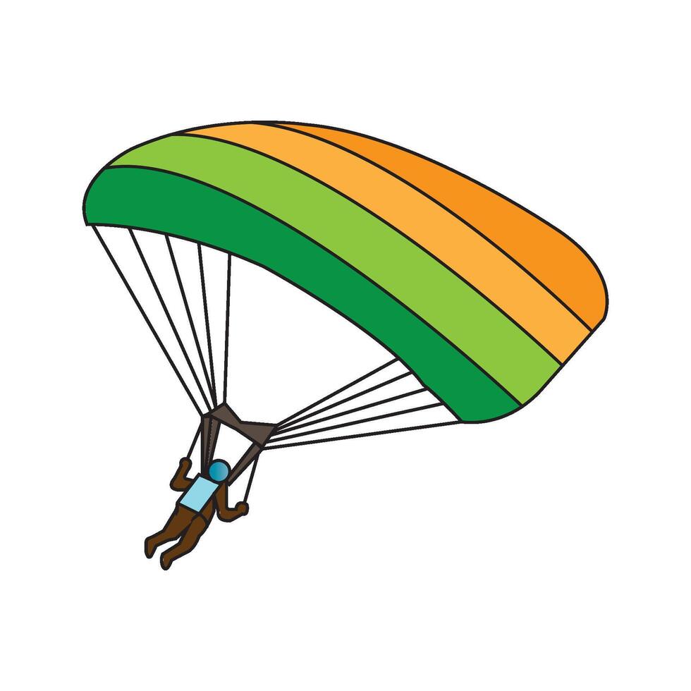 parachuting icon design vector