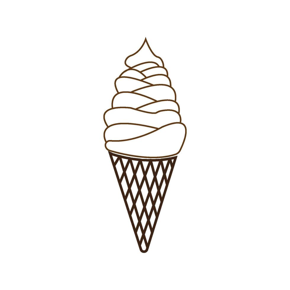 ice cream icon vector