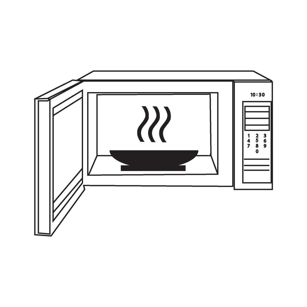 microwave icon design vector