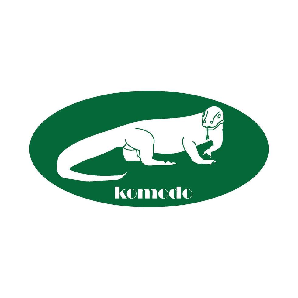 Komodo icon design vector
