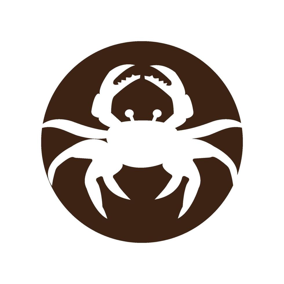crab icon design vector
