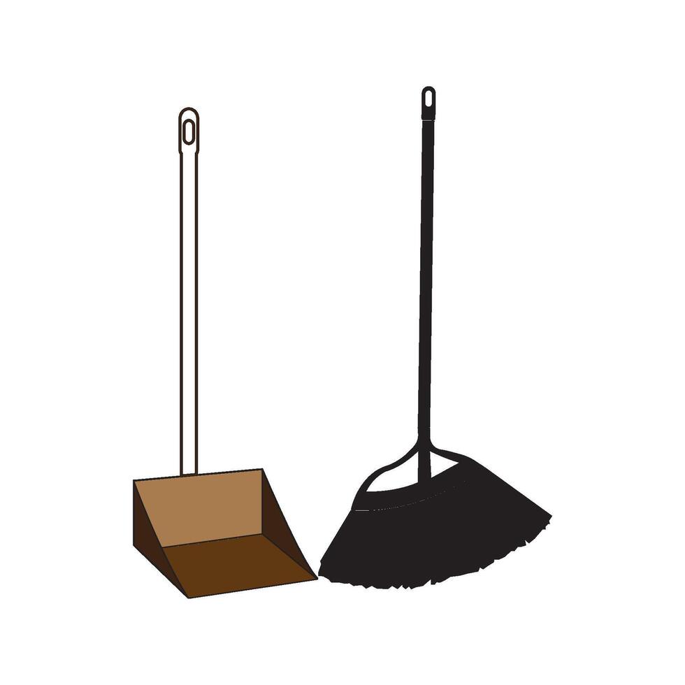 broom icon design vector