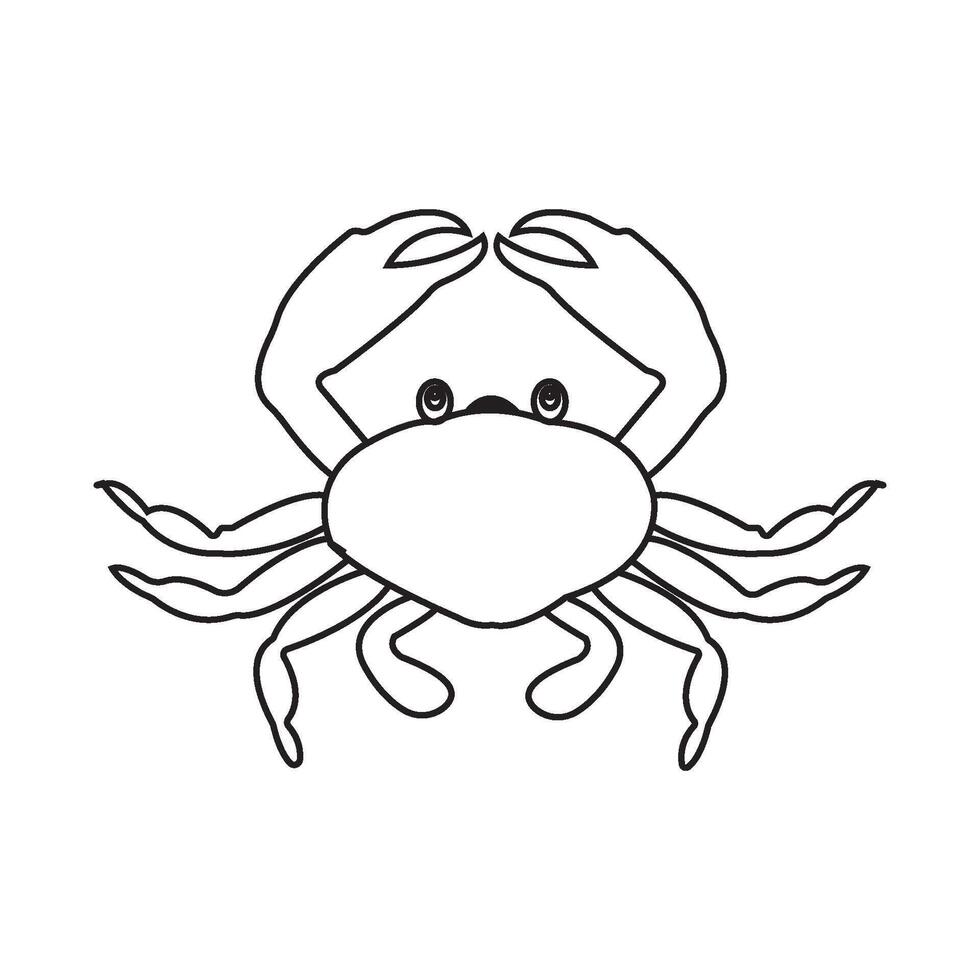 crab icon design vector