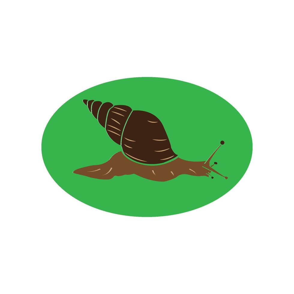 snail icon design vector